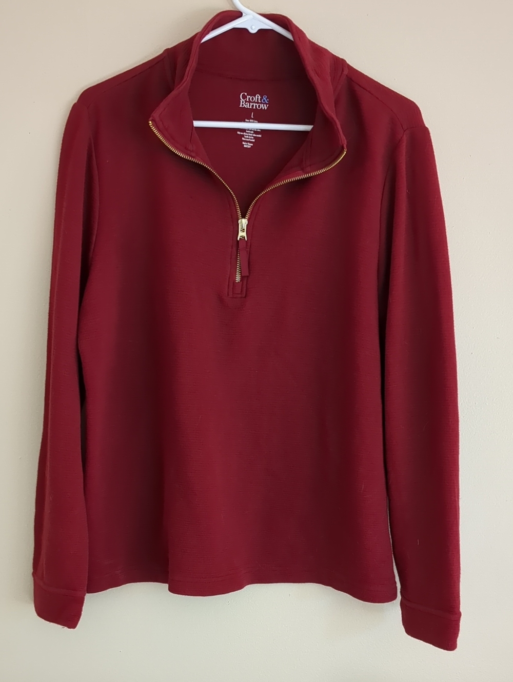 Large Croft & Barrow Red Pullover